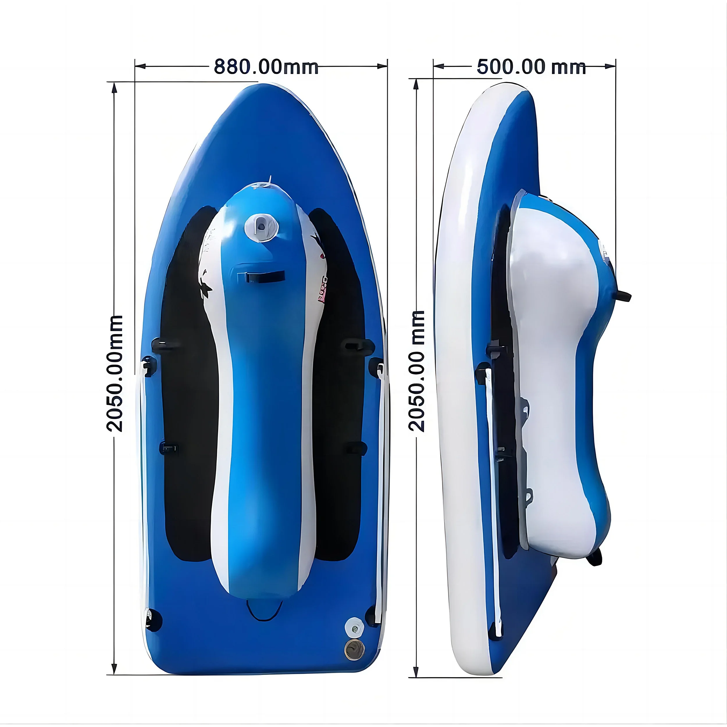 Drop Stitch aufblasbares Cruiser-Motorrad mit Power, aufblasbares Jet-Ski-Boot mit Motor für Erwachsene