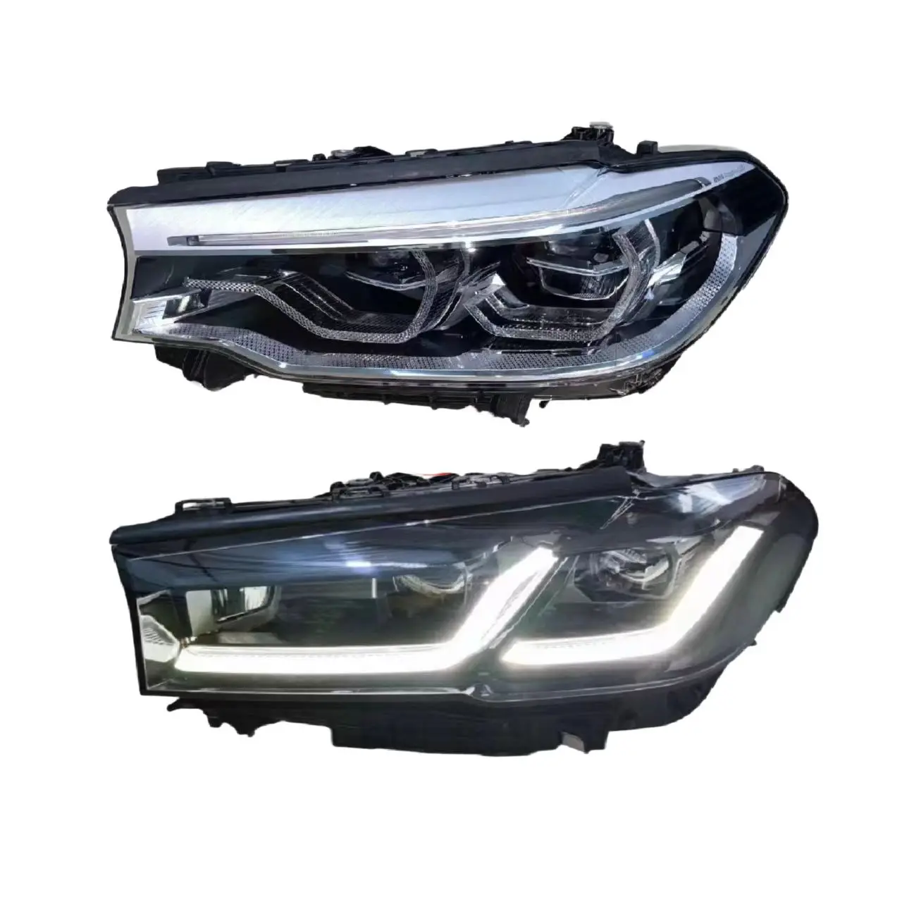 

Подходит для G30 G38: Обновленная система освещения автомобиля, светодиодные фары, черные, Plug and Play