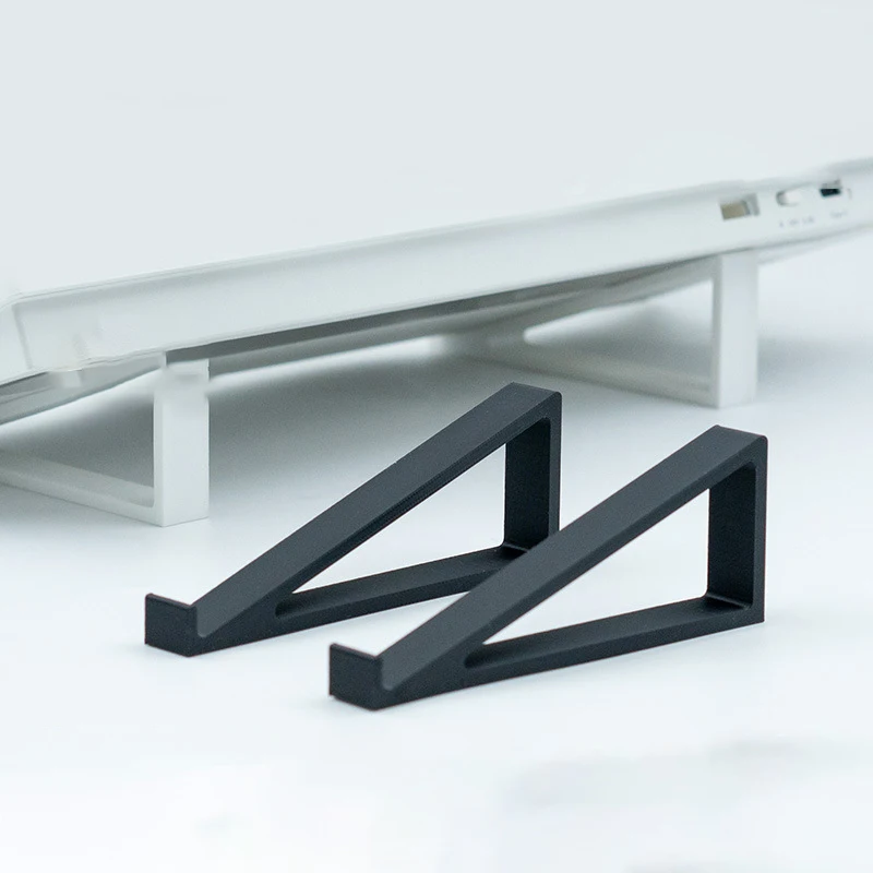 1 Pair Portable Keyboard Elevated Stand Raised Keyboard Angle Plastic Computer Keyboard Riser Monitor Holder Comfortable Typing