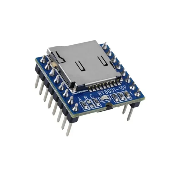 

1PCS TF Micro SD U-Disk BY8001-16P MP3 Player Audio Voice Module Board 3.3V 5V for Arduino