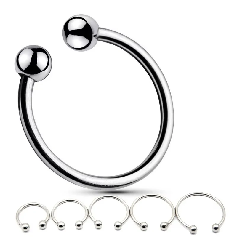 Penis Ring Stainless Rings Head Glan Stimulating Adult Products Male Sex Toys Metal Ring Sex Toys for Men Delay Ejaculation
