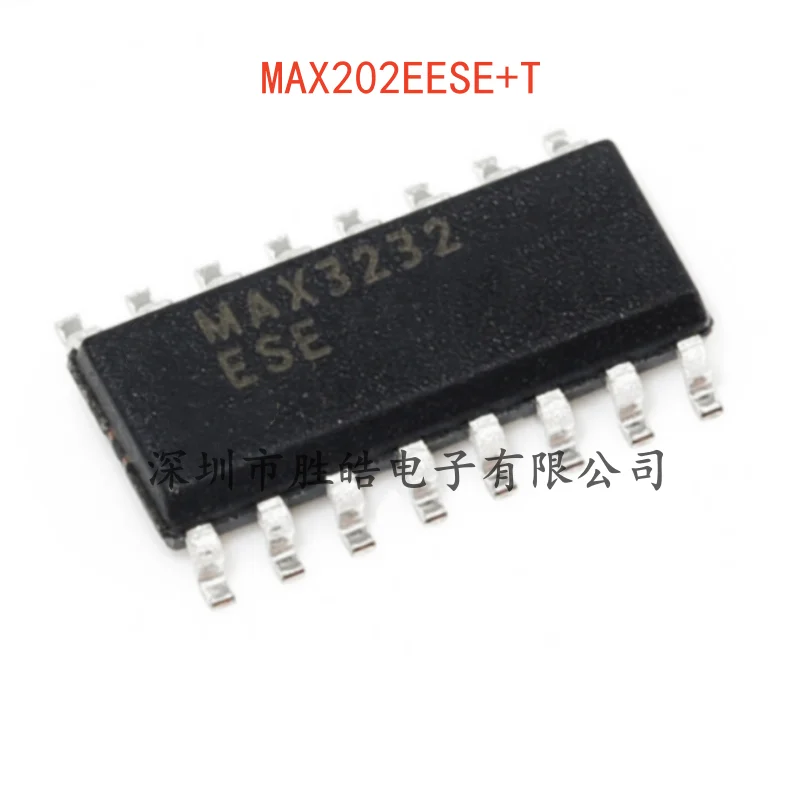 (5PCS)  NEW   MAX202EESE+T   MAX202    RS232 Transceiver   Interface   Chip    SOIC-16   MAX202EESE+T     Integrated Circuit