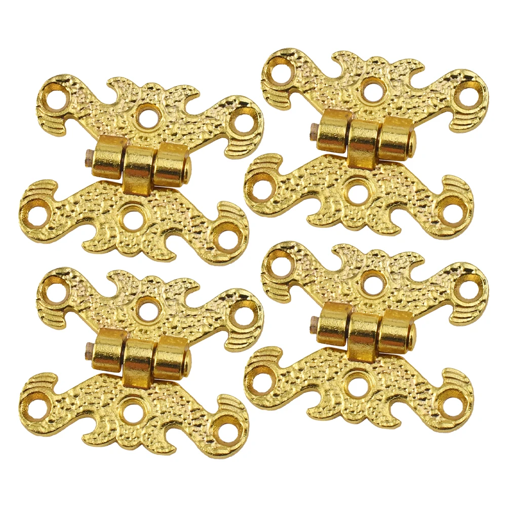 For Jewelry Boxes Craft Box Hinges Wooden Box Hinges Home Decoration Gold Easy Install Furniture Hinges Closure