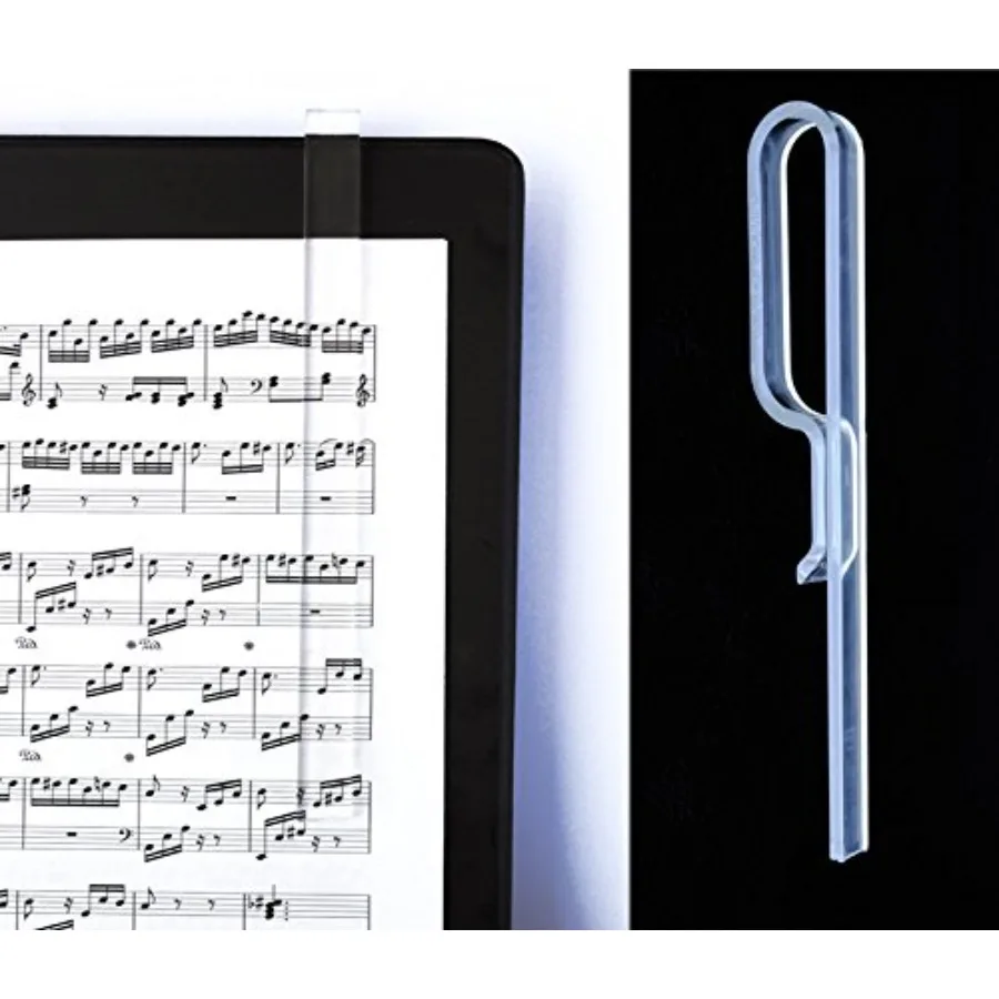 

Держатели для нот (2 шт.) с прозрачным покрытием для хранения нот в студии или дома, из прозрачного пластика с нескользящей поверхностью