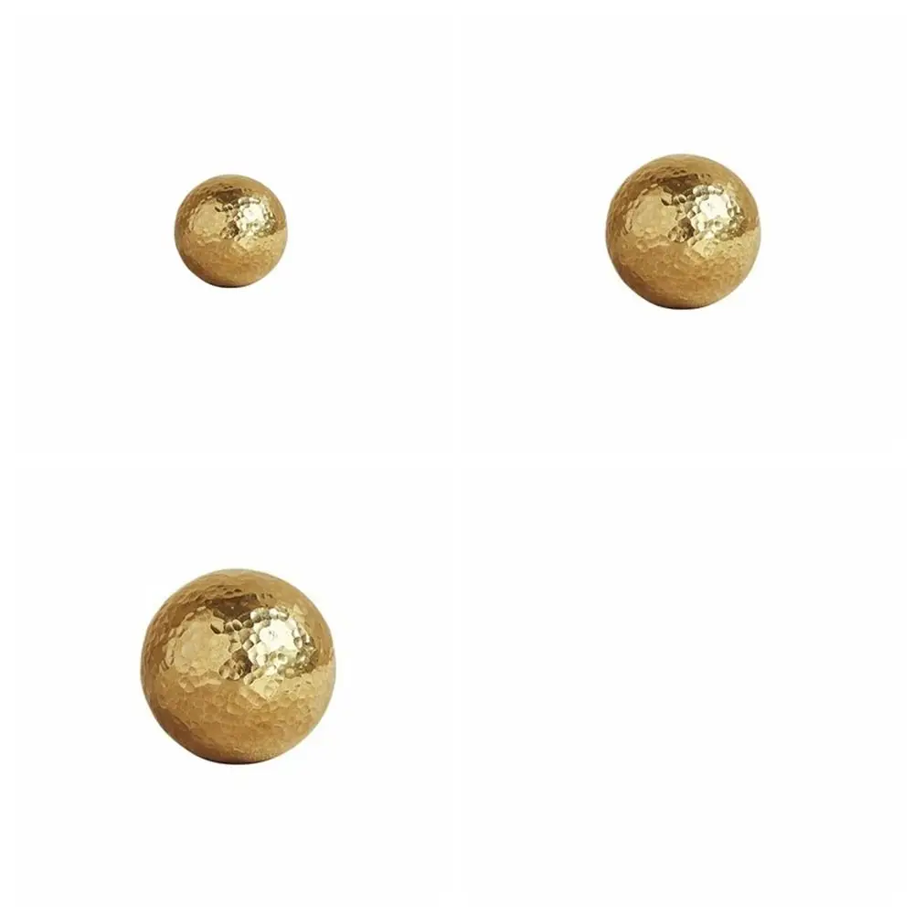 Maniglie per mobili in ottone massiccio di lusso leggero Hardware Maniglia per armadio martellata a mano Manopole per cassetti dorate a forma di palla Guardaroba