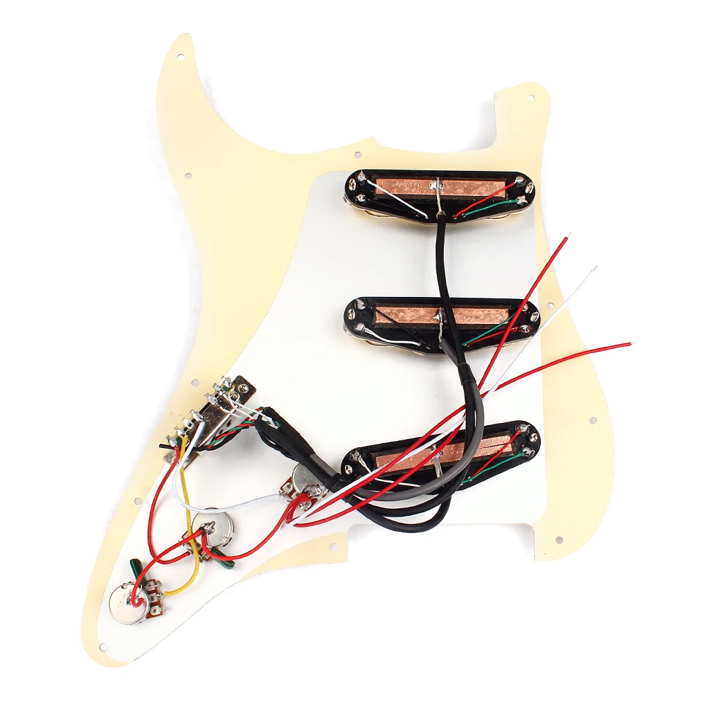 Prewired HHH Guitar Anti Scratch Plate Three Pickup Guard for Fender Stratocaster Electric Guitar Accessories