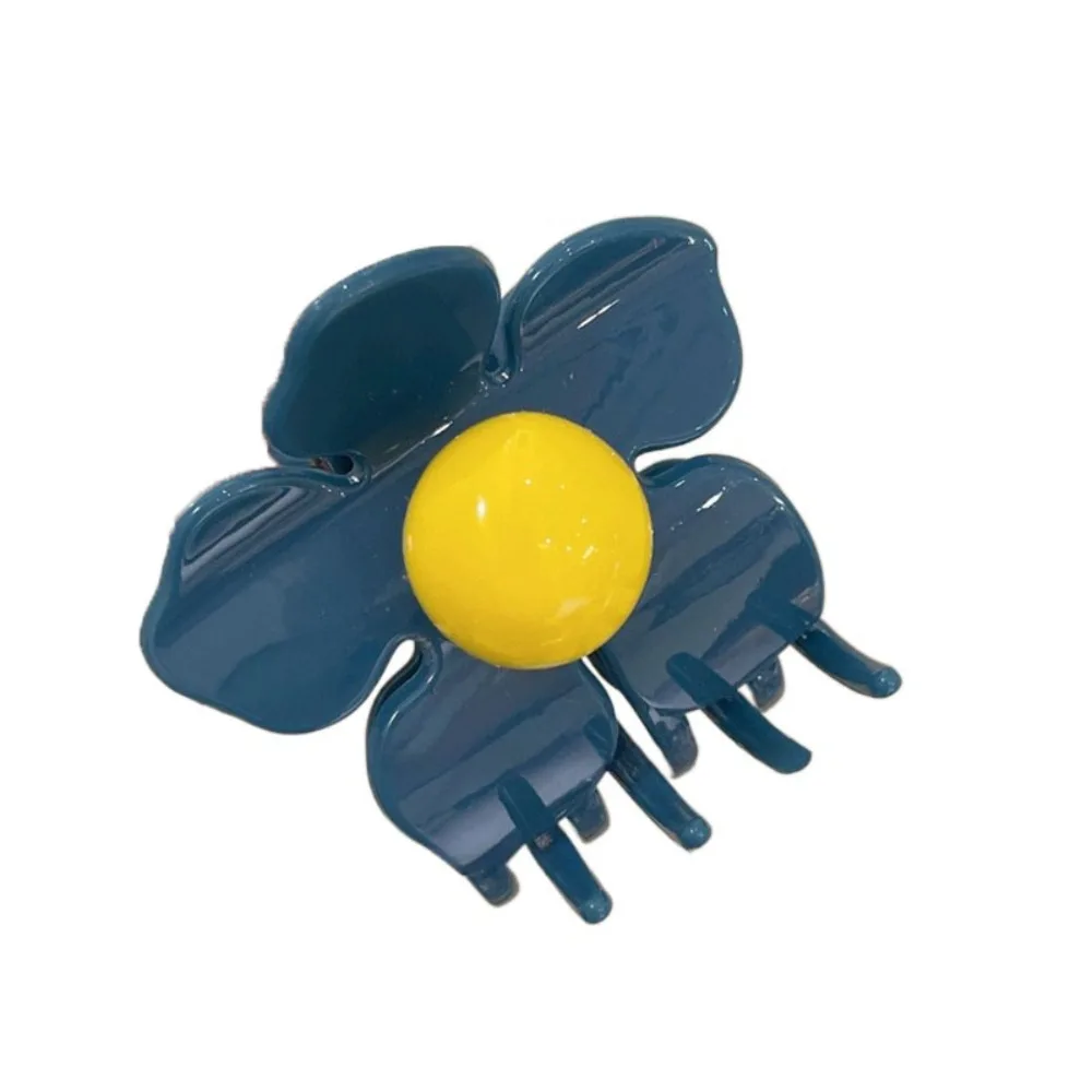 

Hairpin Flower Hair Claw Geometry Ponytail Holder Hair Crab Clip Hair Accessories Korean Style Headwear Plastic Shark Clip Girls