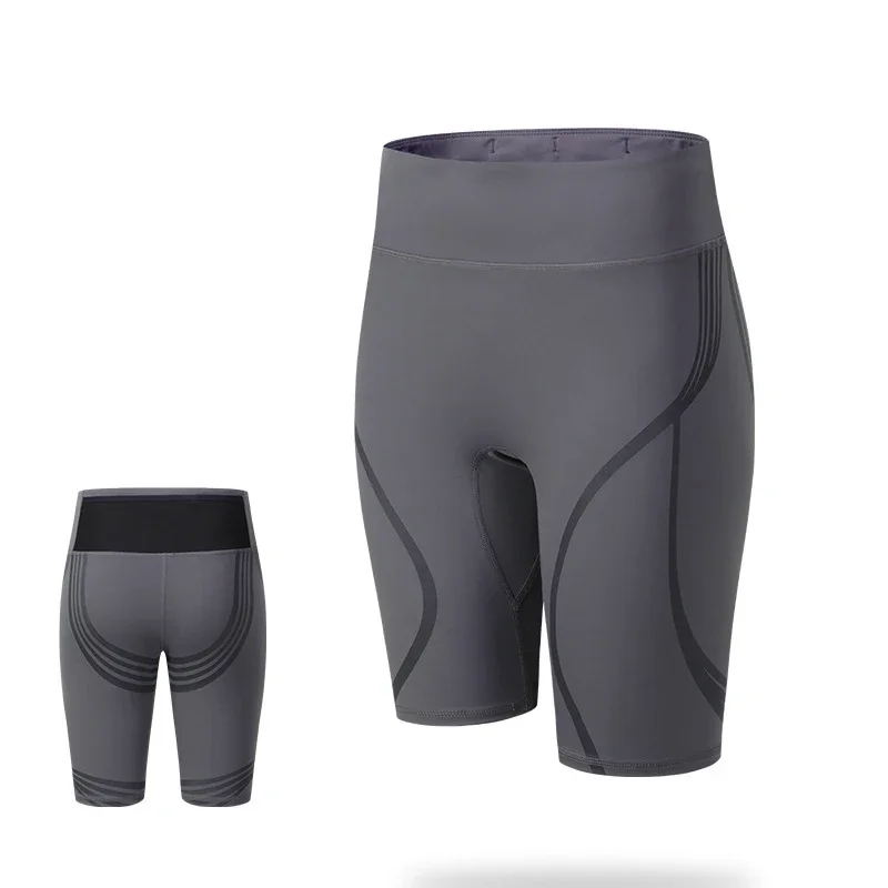 

(S-XL)Quick Dry Marathon Running Fitness Tights with Mesh Back Pocket Women Compression Yoga Shorts High Waist Butt Lifting