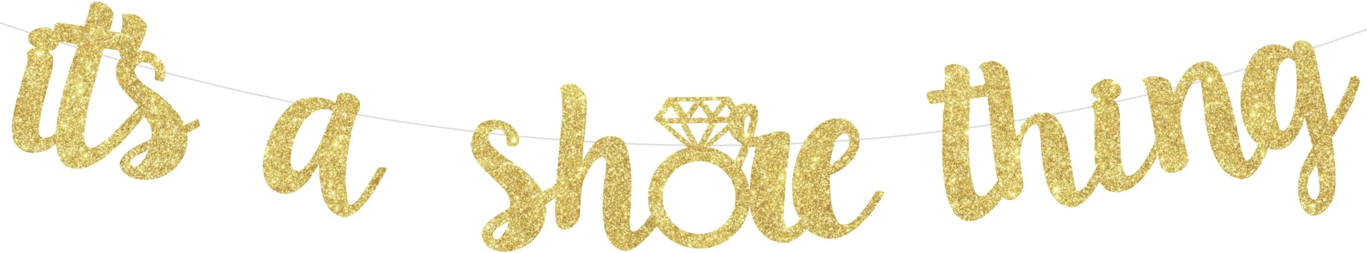 

It’s A Shore Thing Banner for Beach Nautical Bachelorette Party Decorations Bridal Shower Supplies