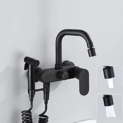 Robinets en laiton chromé noir pour évier de cuisine, robinet de cuisine, mur de trou de touristes, centre commercial, companies de cuisine, YT6033