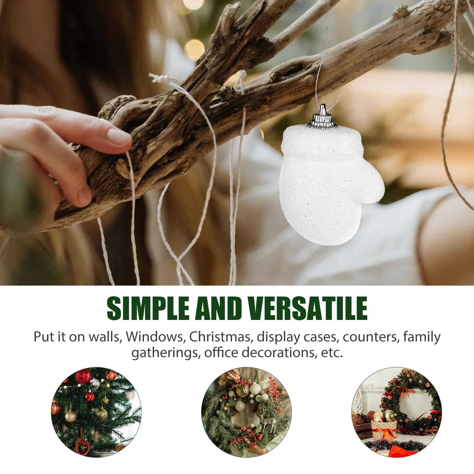

10 Pcs Foam Boot Pendants 5 5CM Christmas Tree Decoration Hanging Ornaments Festival Decorations Girl Room Teardrop Wall