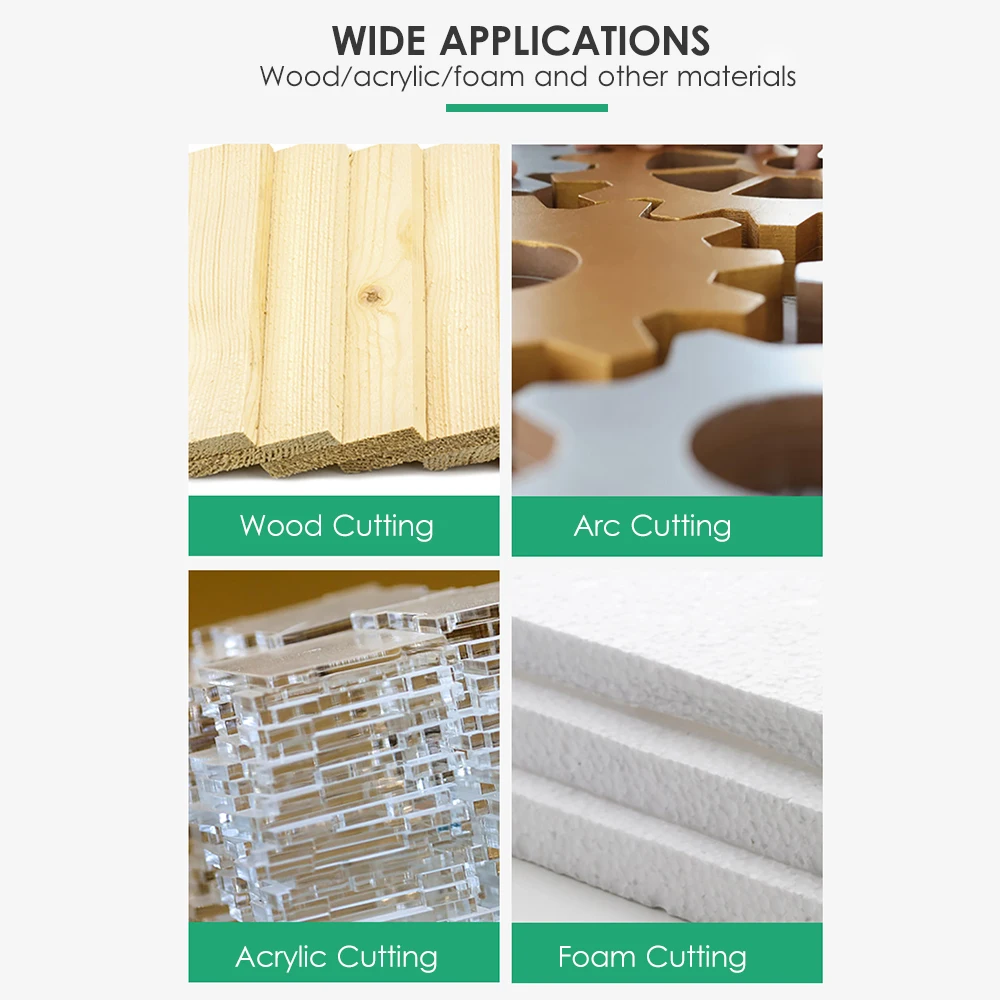 Sega a catena/banda 1750 giri/min Sega da tavolo multifunzionale Seghe elettriche da tavolo Piccola utensile da taglio per la lavorazione del legno per uso domestico