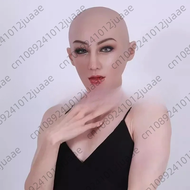 

Человеческая кожа лица, силиконовый головной убор, красивая женская маска, маска для девочек, мужская и женская анфас, новинка 2025 года, Co