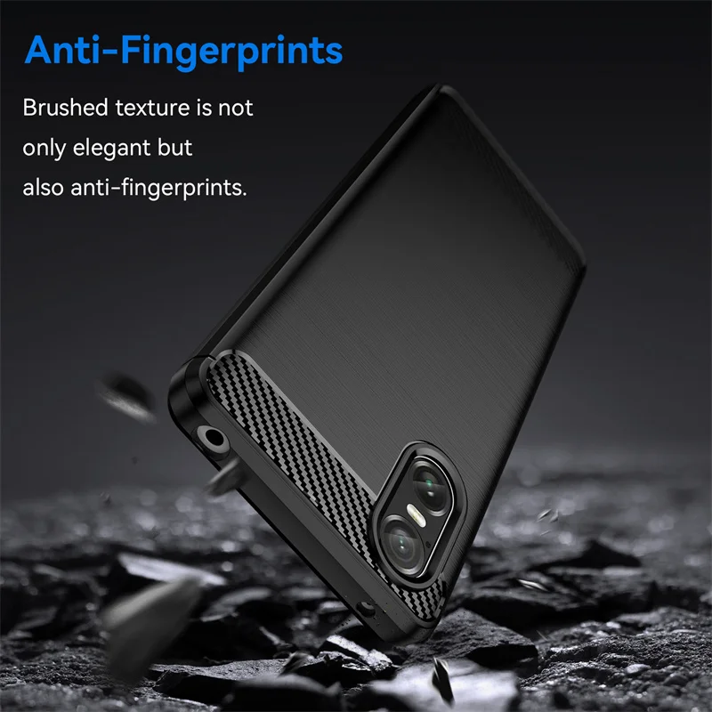 Case For Sony Xperia 10 VI 10VI XQES72 Shockproof Silicone TPU Back Cover Matte Phone Case for Sony Xperia 10 VI 10VI 5G XQ-ES72
