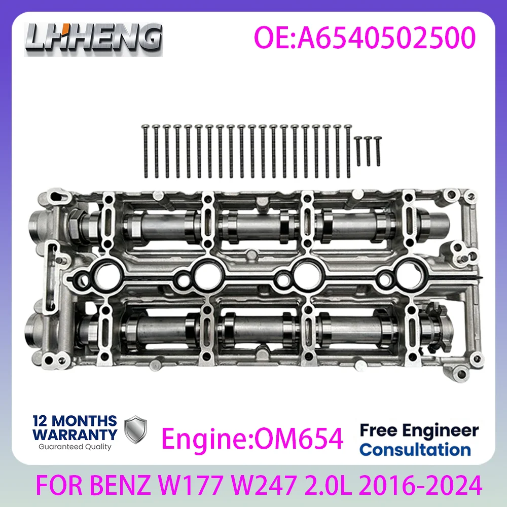 OM654 Engine Camshaft Kit for MERCEDES-BENZ W177 W247 W205 S205 X253 B910 W447 H247 2.0L 2.0 L T L4 Diesel 2016-2024 A6540502500