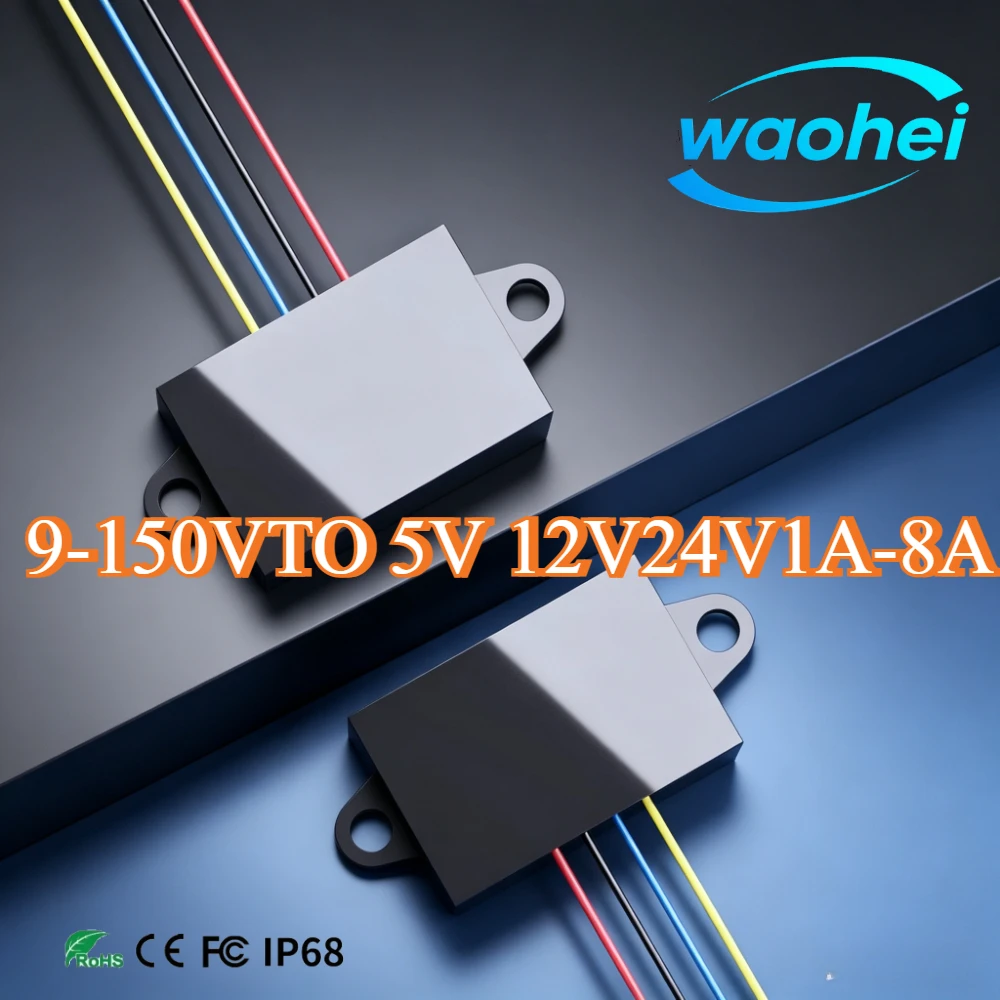 High Efficiency Isolated 150V 100V 84V 72V 60V 48V 36V12V DC to 5V 12V24V DC 1-8A Module for Home Hard Installation Car Solar CE