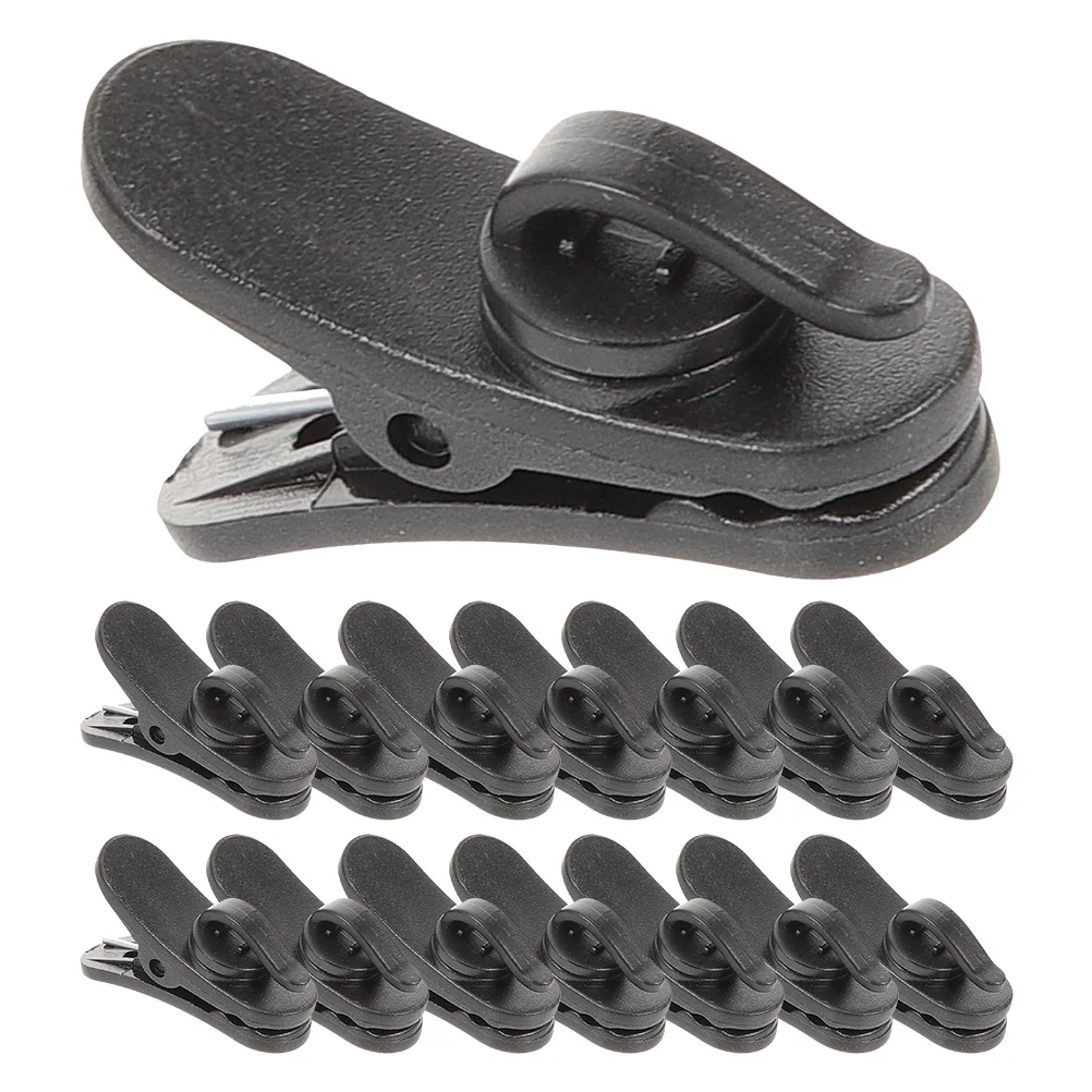 

15 Pcs Lavalier Microphone Clip Hand-pull Pulling Lid Sports Abs July Plastic Clips