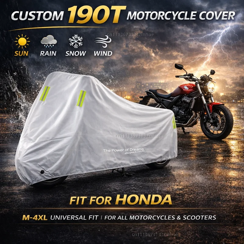 

For Honda CBR 125R 954 600 F4i 650F 650R 1100XX 1000F CBR 600RR 1000RR Outdoor Motorcycle Cover Waterproof Rain Dust Sun Cover