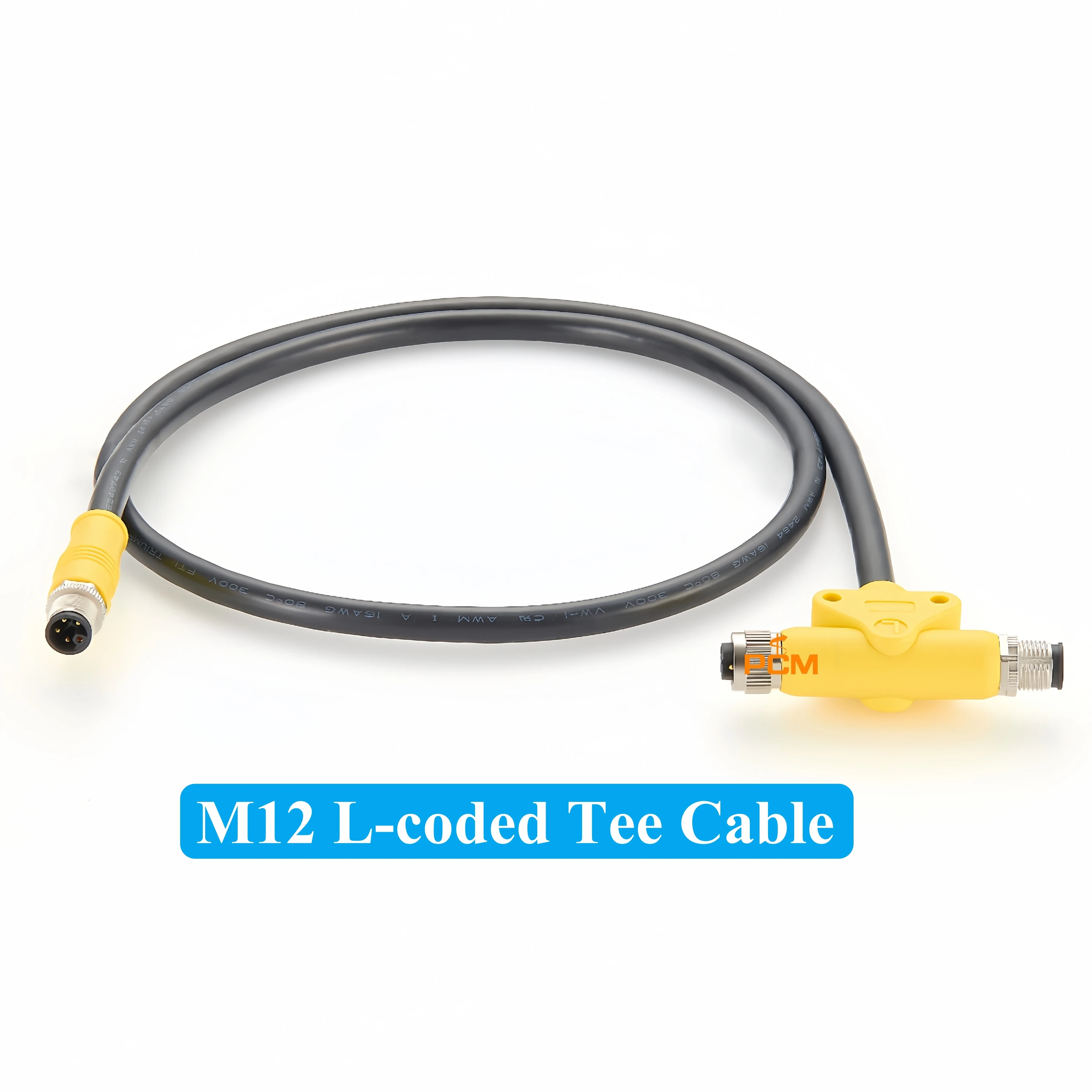 M12 L-coded 4 pin 5 pin Power supply Tee Splitter Cable lP67 for PROFINET Ethernet EtherCAT CANopen DeviceNet Modbus Actuator