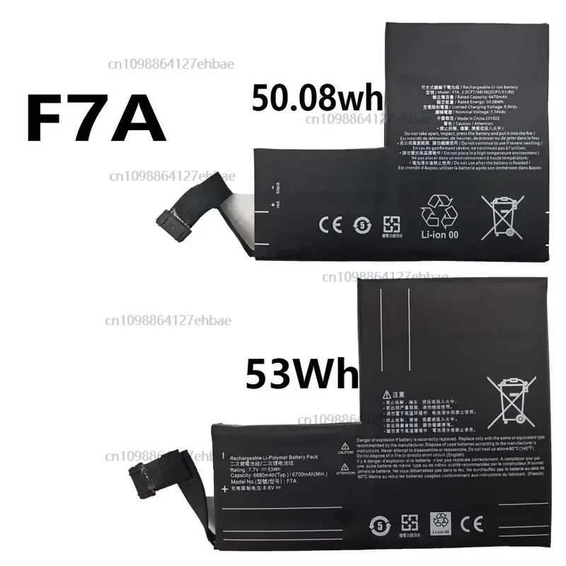 

F7A F7G high capacity Battery 53Wh / 50.08Wh For Steam Deck LCD / OLED Handheld Gamepad Controller Free toolsFast