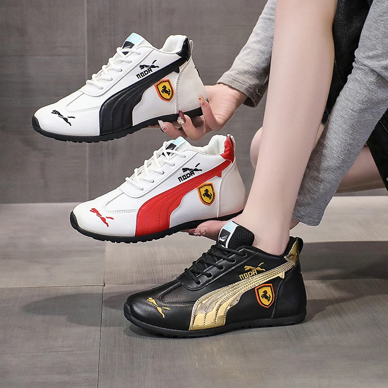 2024 Casual Women's Sneakers Fashion Lace-up Sneakers Women's Thick Sole Walking Designer Luxury Women's Shoes Zapatos De Mujer