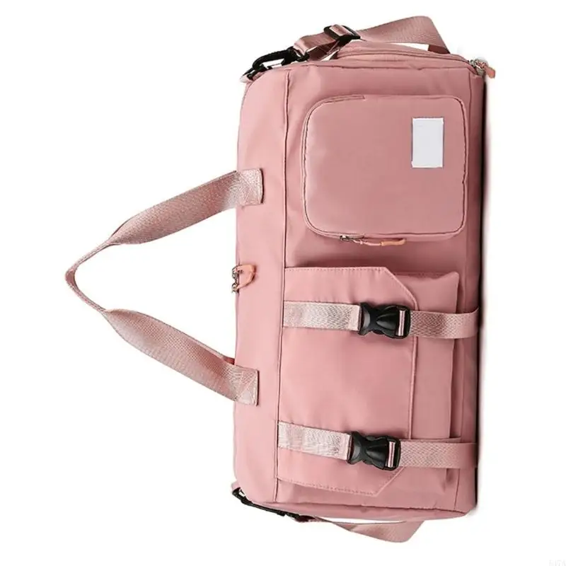 Women Man Sports Bag Waterproof Gym Holdall Bag Duffle Bag with Shoe Compartment 547A