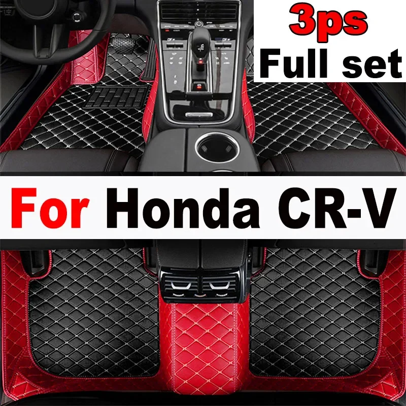 

LHD Car Floor Mats For Honda CR-V CRV 2011 2010 2009 2008 2007 Auto Interior Accessories Carpets Custom Waterproof Leather Rugs