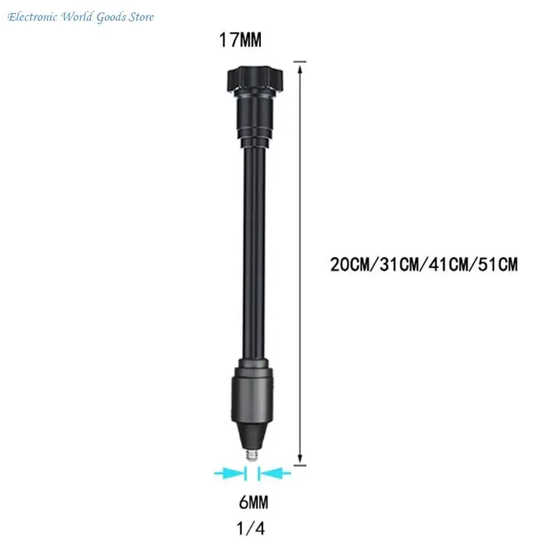 A3PD 17mm Ball Head 1/4 Screw Adapter Rod Adjustable Dashboard Mount For Smartphones Tablets Cameras 360 Degree Rotatable