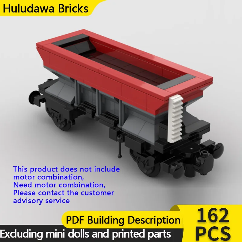 

City Car Model MOC Building Bricks Rail Freight Hopper Wagon Modular Technology Children Holiday Gifts Assemble Toys Suit