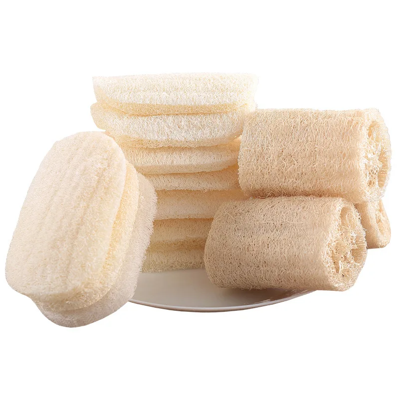 Natürlicher Luffa-Schwamm Geschirrspültuch Loofah-Scheuerschwamm Ökologisches Pflanzenbasiertes Haushalts-Küchen-Reinigungsbürste Geschirr- und Topfreiniger