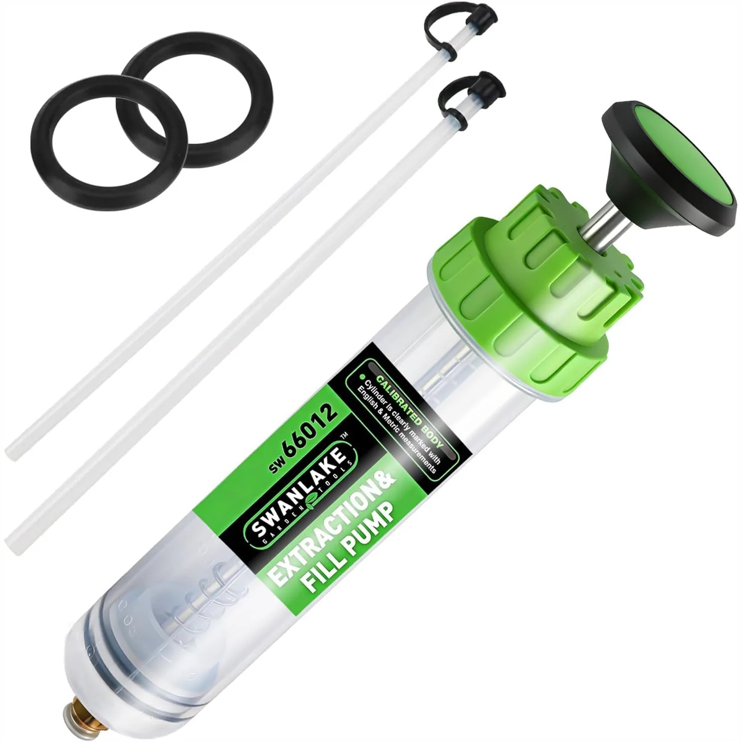 

200cc Fluid Extractor, Manual Suction Vacuum Pump for Brake Fluid, Gear Oil, Antifreeze & Power Steering Fluid Transfer