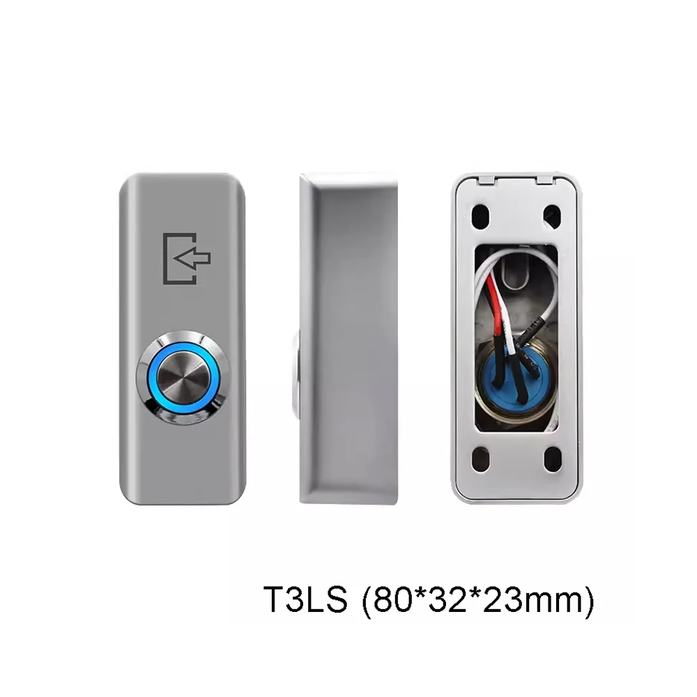 Zinc Alloy Metal Appearance Push Door Exit Button For Door Gate Access Control Button with Mushroom Shape