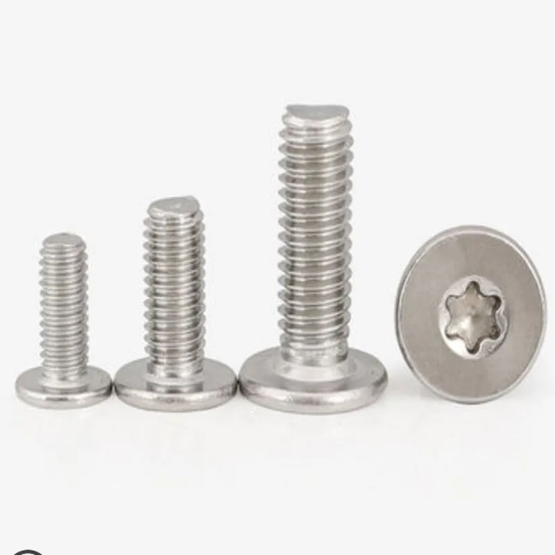 5-50 قطعة CM M1.6 M2 M2.5 M3 M4 M5 M6 M8 304 A2 الفولاذ المقاوم للصدأ توركس ستة الفص رقيقة جدا شقة رقاقة رئيس المسمار الترباس طول = 2-50 مللي متر