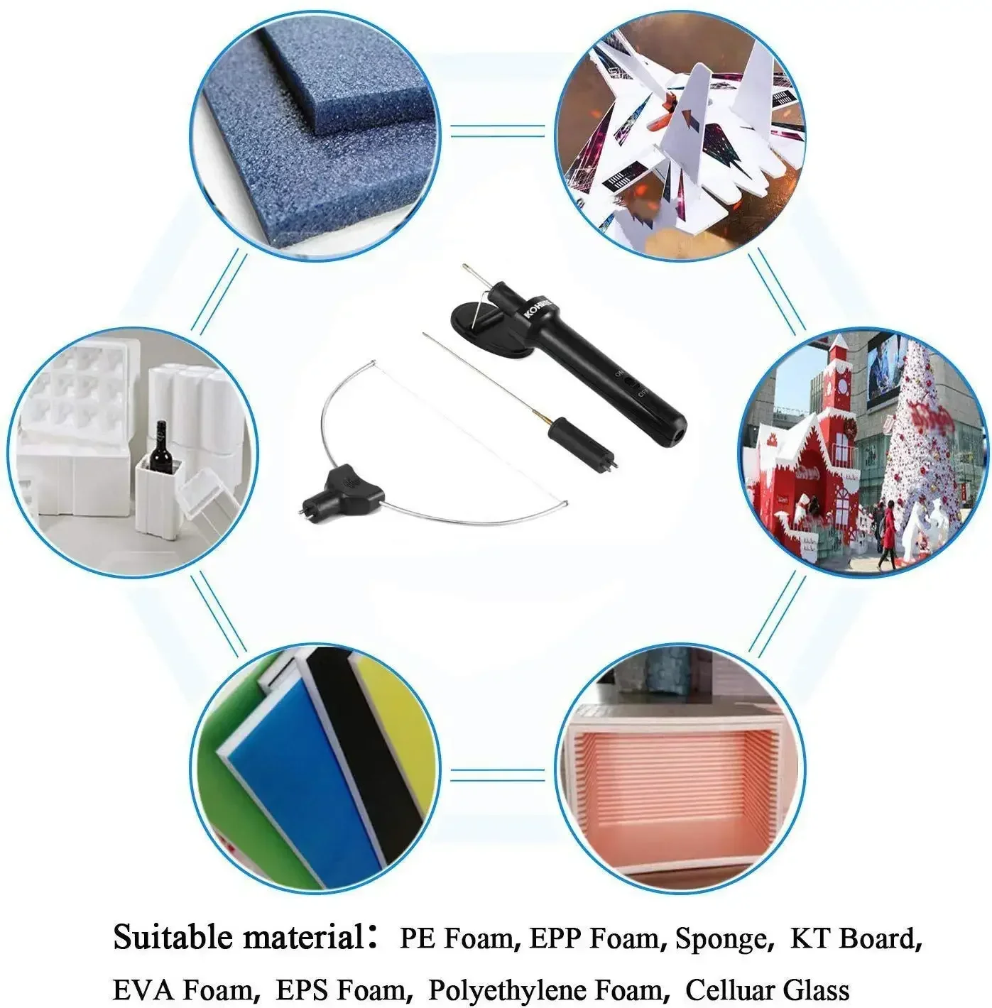 

18W Electric Styrofoam Cutter Cutting Machine 110-260V Hot Heating Wire Pen Tool Set Alloy Portable Foam Cutting Knife Tool