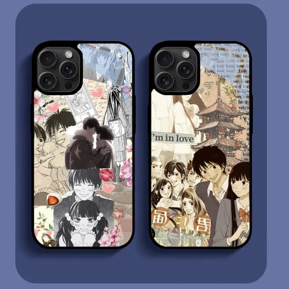 

K-Kimi Ni T-Todoke Anime Phone Case For IPhone16 15 14 13 12 11 Pro Xs Max Mini XR X 7 8 Plus Luxury Mirror Hard Funda