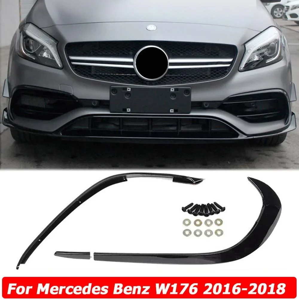 

Наклейка на передний спойлер для Mercedes Benz W176 A180 A200 A220 A250 AMG A45 2016-2018