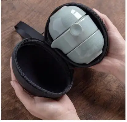 

Modern Ceramic Tableware Teapot Desktop Decoration Portable Travel Kung Fu Tea Set Porcelain Crafts Home Accessories