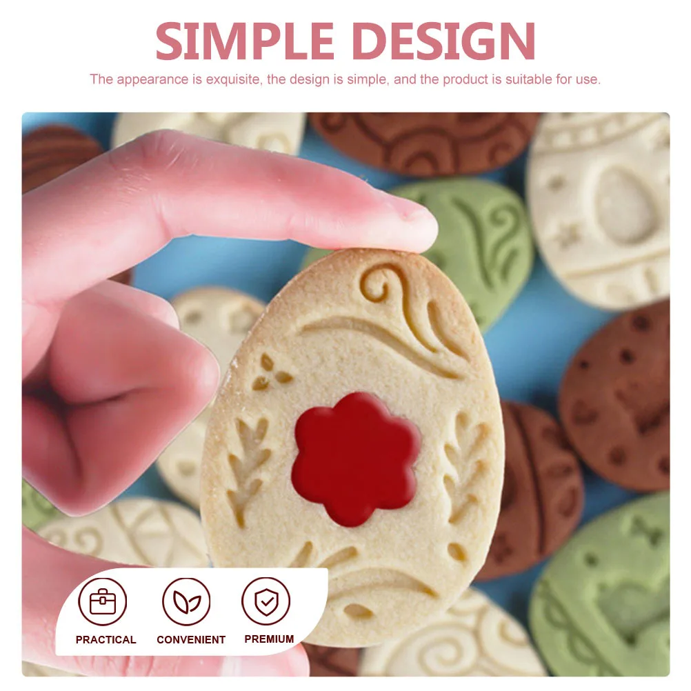 9 pezzi stampo per biscotti stampi per biscotti pasquali strumento di cottura fai da te torta stampo per cioccolato timbro per biscotti forniture per cottura stampi per mooncake