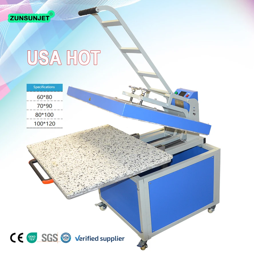 Manual Multifunctional Multi Function 60x80cm 100x80cm 80*100 80x100 Large Format Heat Press Machine Drawer Type