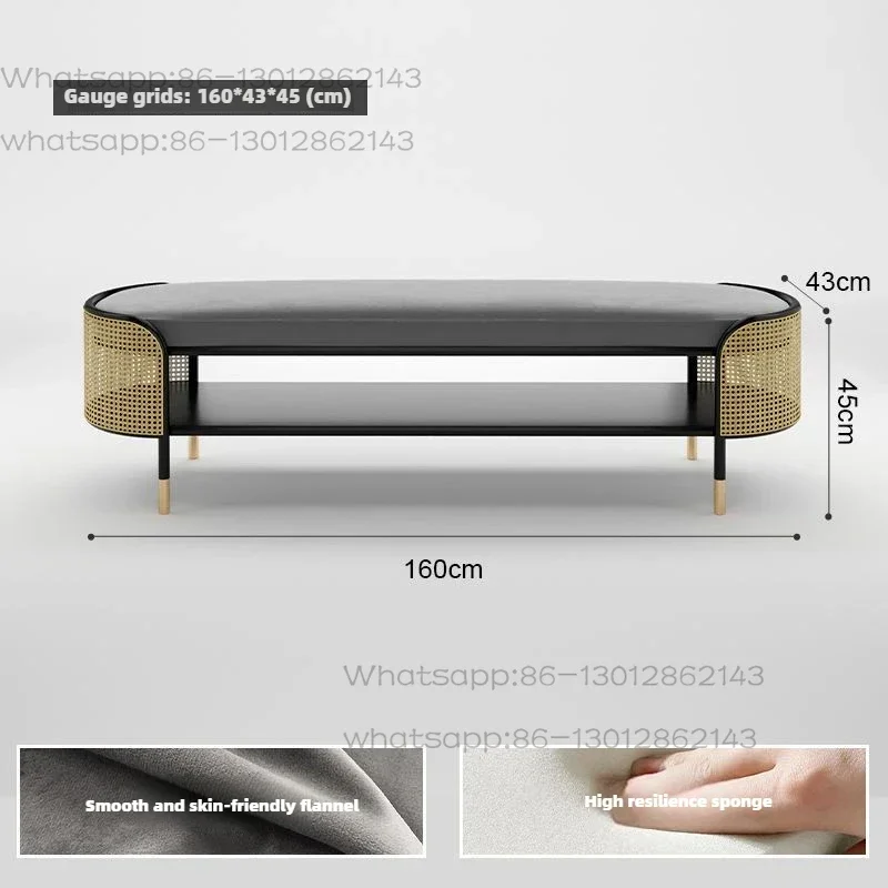Minimally Designed Shoe Stool for Bedroom or Home Use, Shoe Cabinet, Light Luxury, Creative Bed End Stool Sofa Stools Furniture