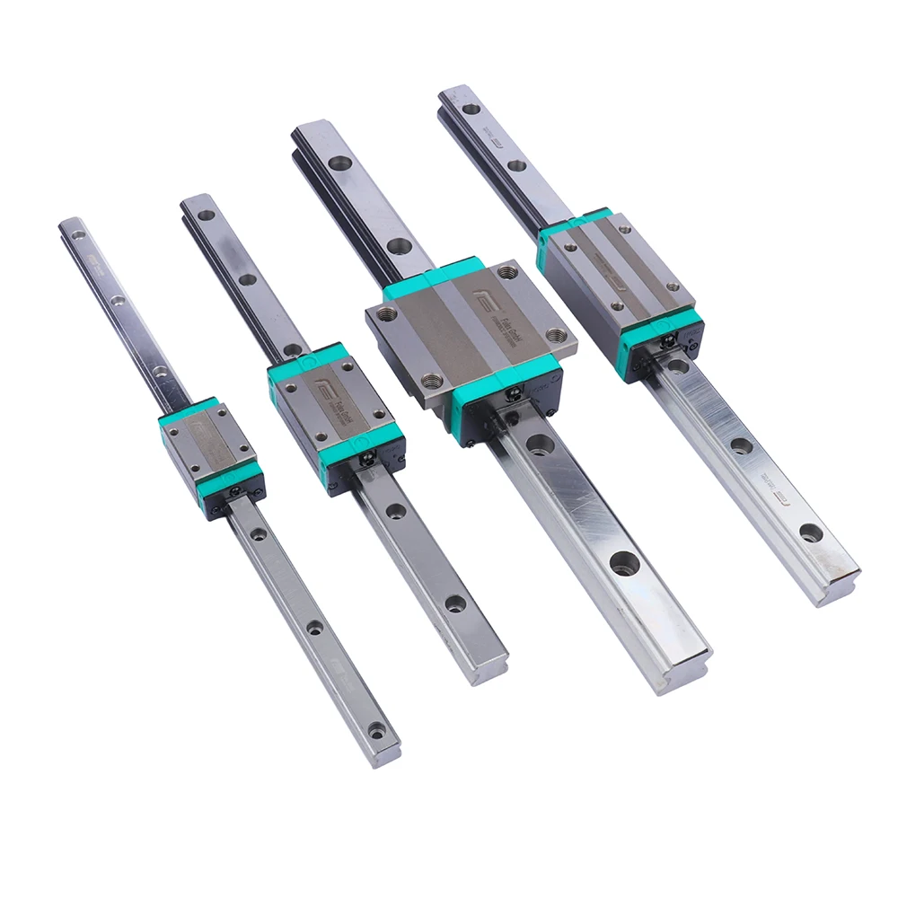 1:1 replacement HIWIN numerical control linear guide HGR15 HGR20 HGR25 HGR45 with slider bearing 1500mm for numerical co