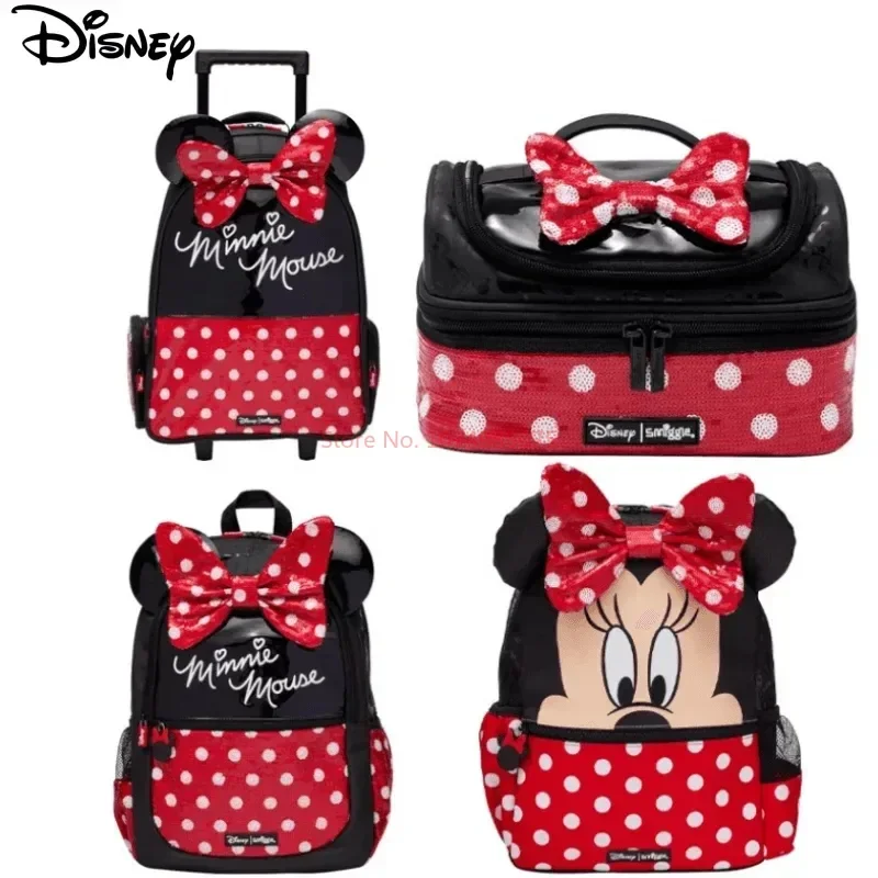 Genuine Disney Australia Smiggle Minnie School Bag Student Stationery Student Pen Case Lunch Bag Backpack School Kid\'S Gift