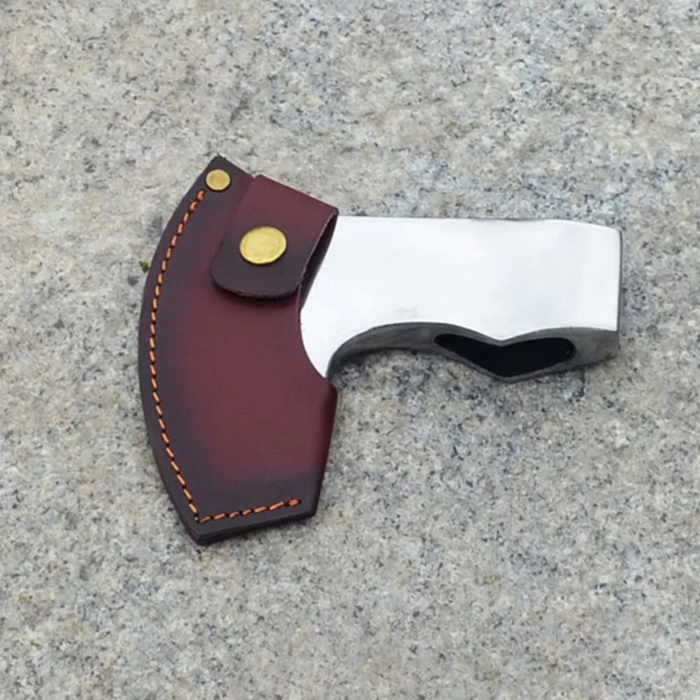 1pc Leather Axe Protective Cover Secure Attachment Axe Protective Cover Stylish For Outdoors-Camping Woodworking Hiking