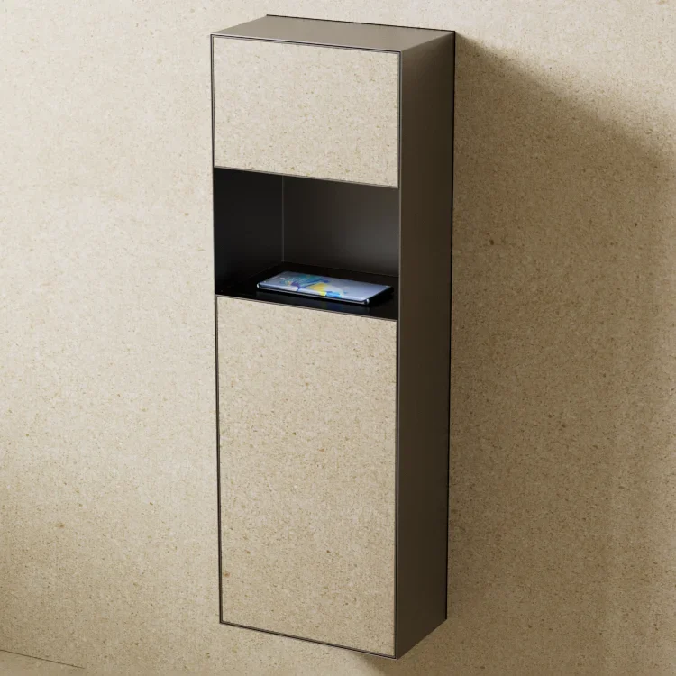 بسيط مخفي ضوء الباعثة للضوء ديود ضوء 304 الفولاذ المقاوم للصدأ راحة الحائط ورق التواليت موزع سلة المهملات المتخصصة