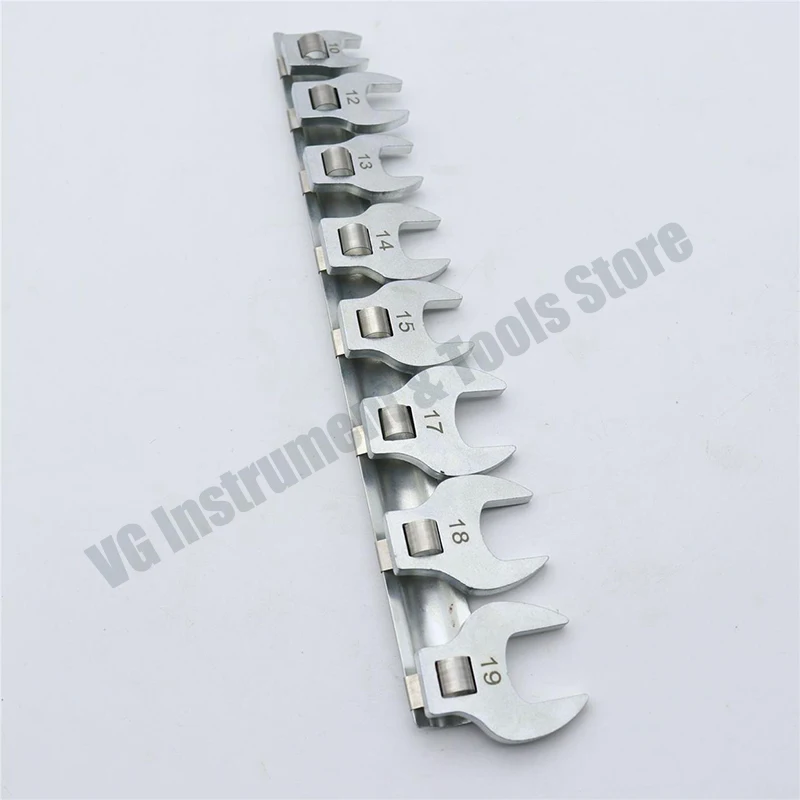 3/8 Replaceable Head Movable Open, L-Shaped Socket Wrench, Horn Open-End Multi-function Wrench, Flying Quick Wrench
