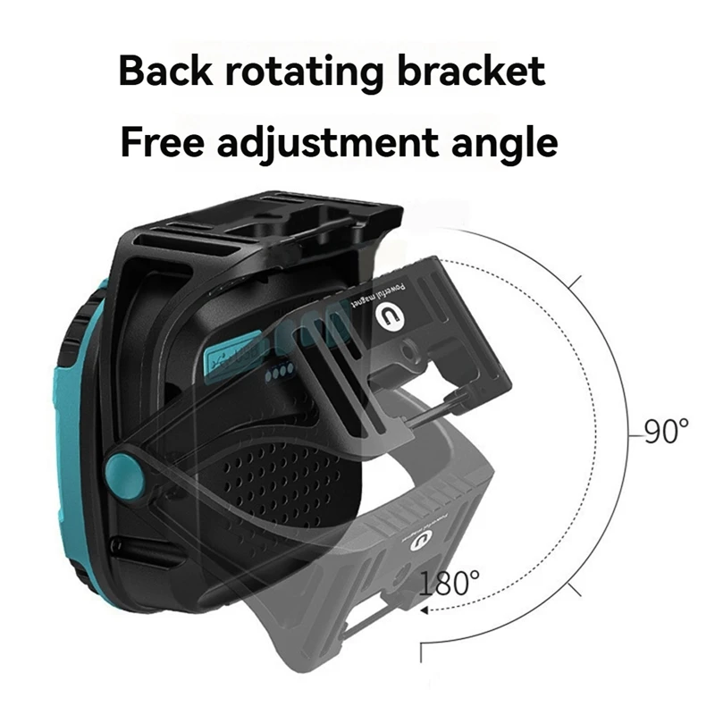 Portable LED Spotlight Lantern Strong Light Flashlight Outdoor Camping Fishing Emergency Rechargeable Magnetic Worklamp