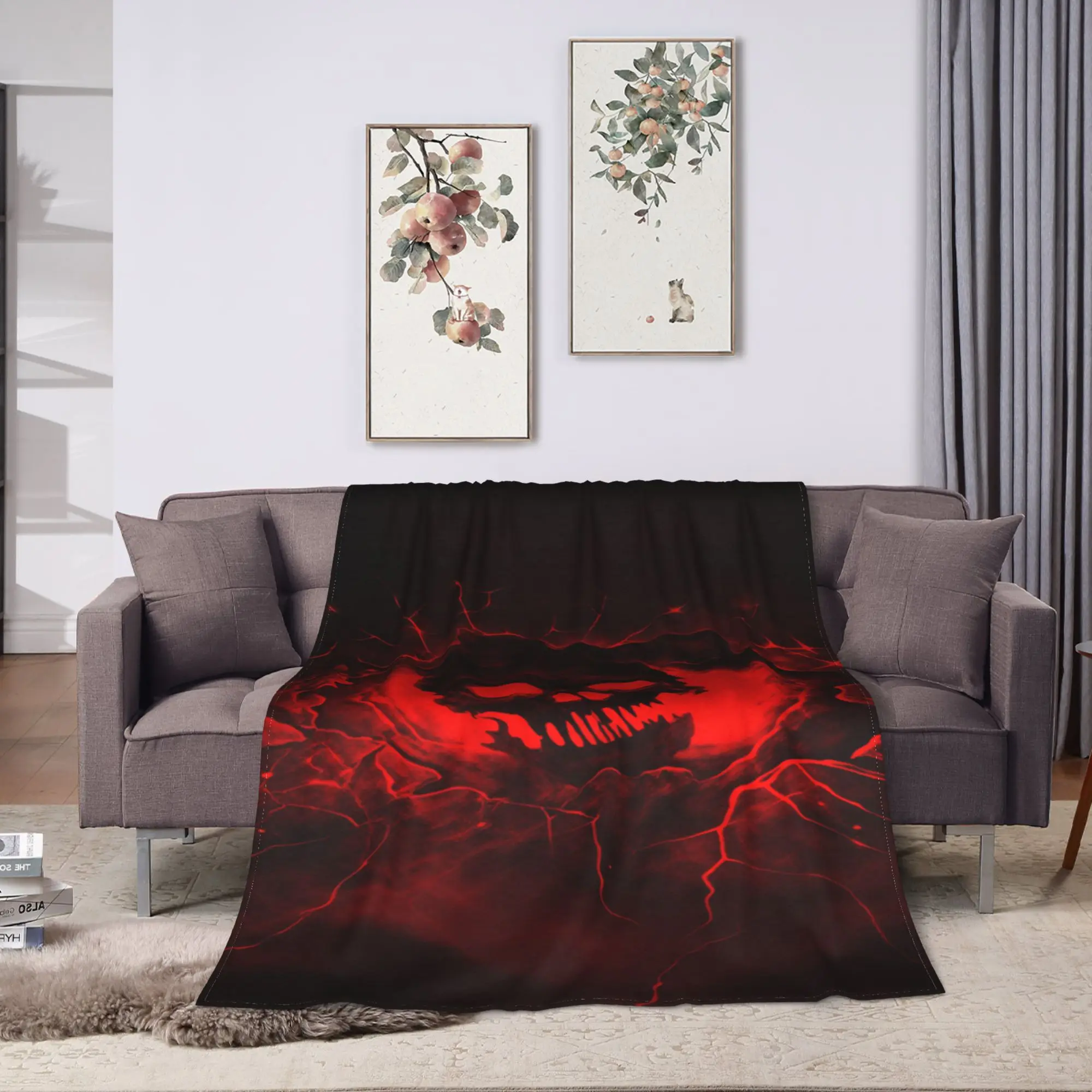 G-Gears Of War Blanket Quality Warm Cozy  Throw Blanket Spring Picnic Sofa Home Funny Bedspread