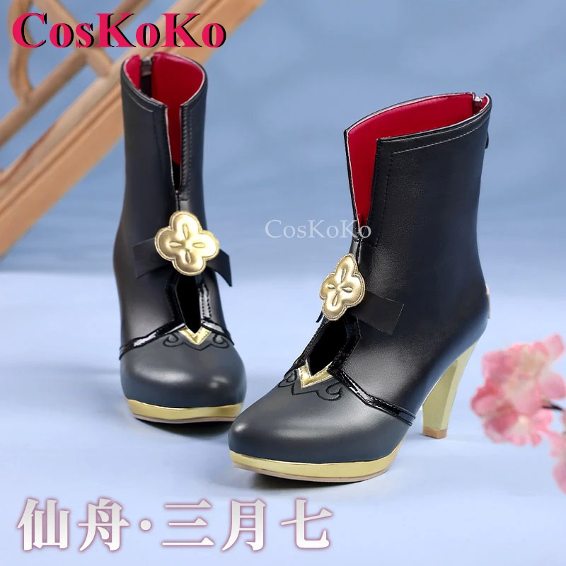 

CosKoKo March 7th Little Junior Shoes Cosplay Honkai: Star Rail Fashion Universal High Heels Halloween Role Play Accessories New