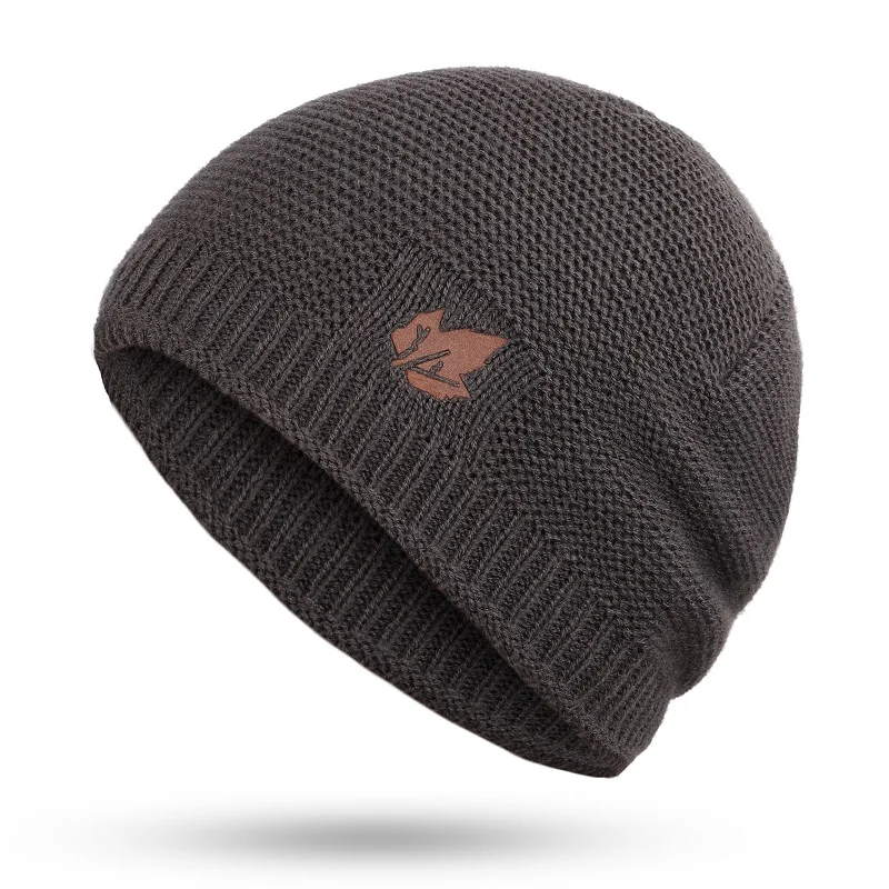 New winter knit hats men\'s and women\'s outdoor warm thickening plus velvet loose winter caps brand winter ski male bone