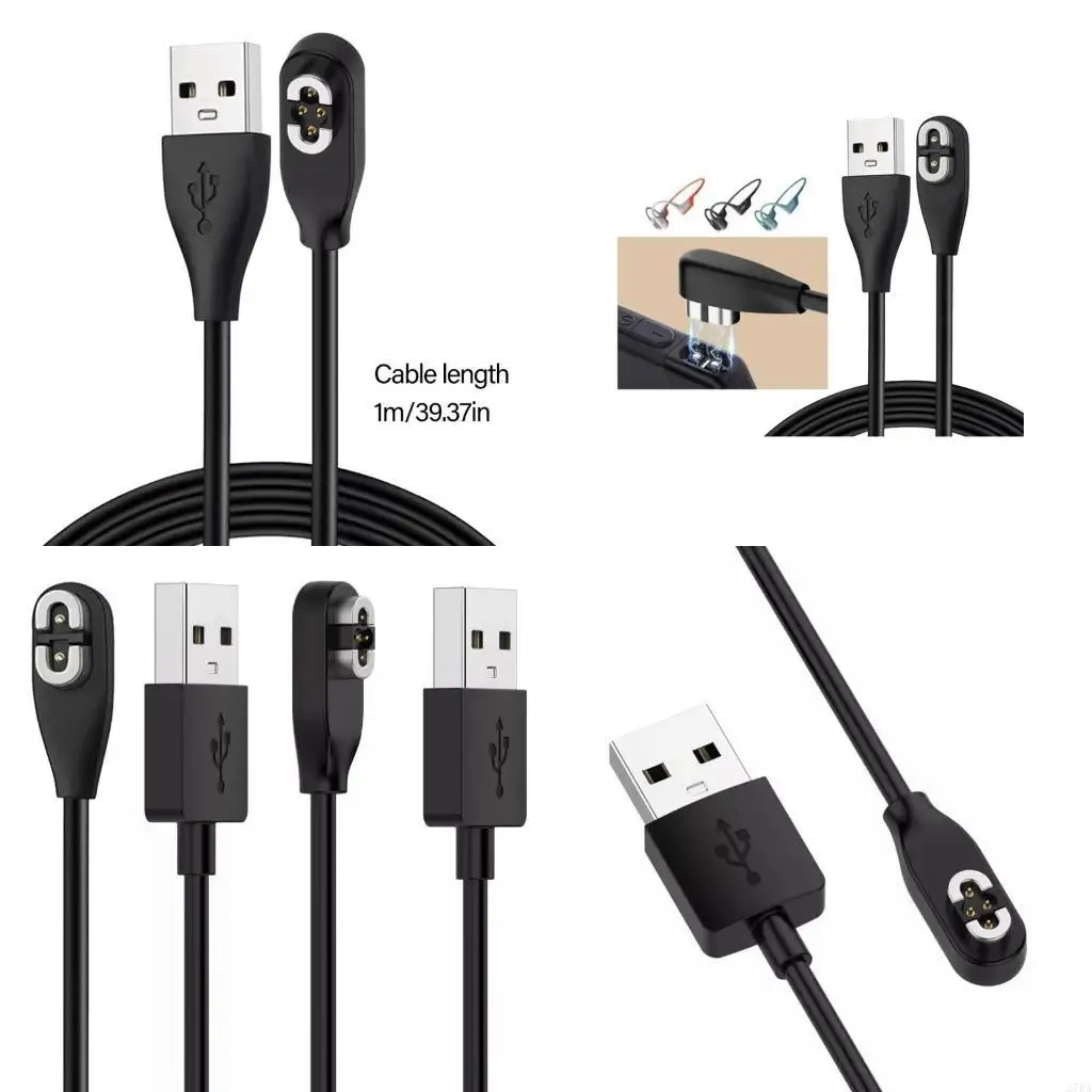 27RA استبدال مغناطيسي شحن كابل USB 4Pin/2Pin أذن سلك الشحن السريع ل S710/S800/S830/S810